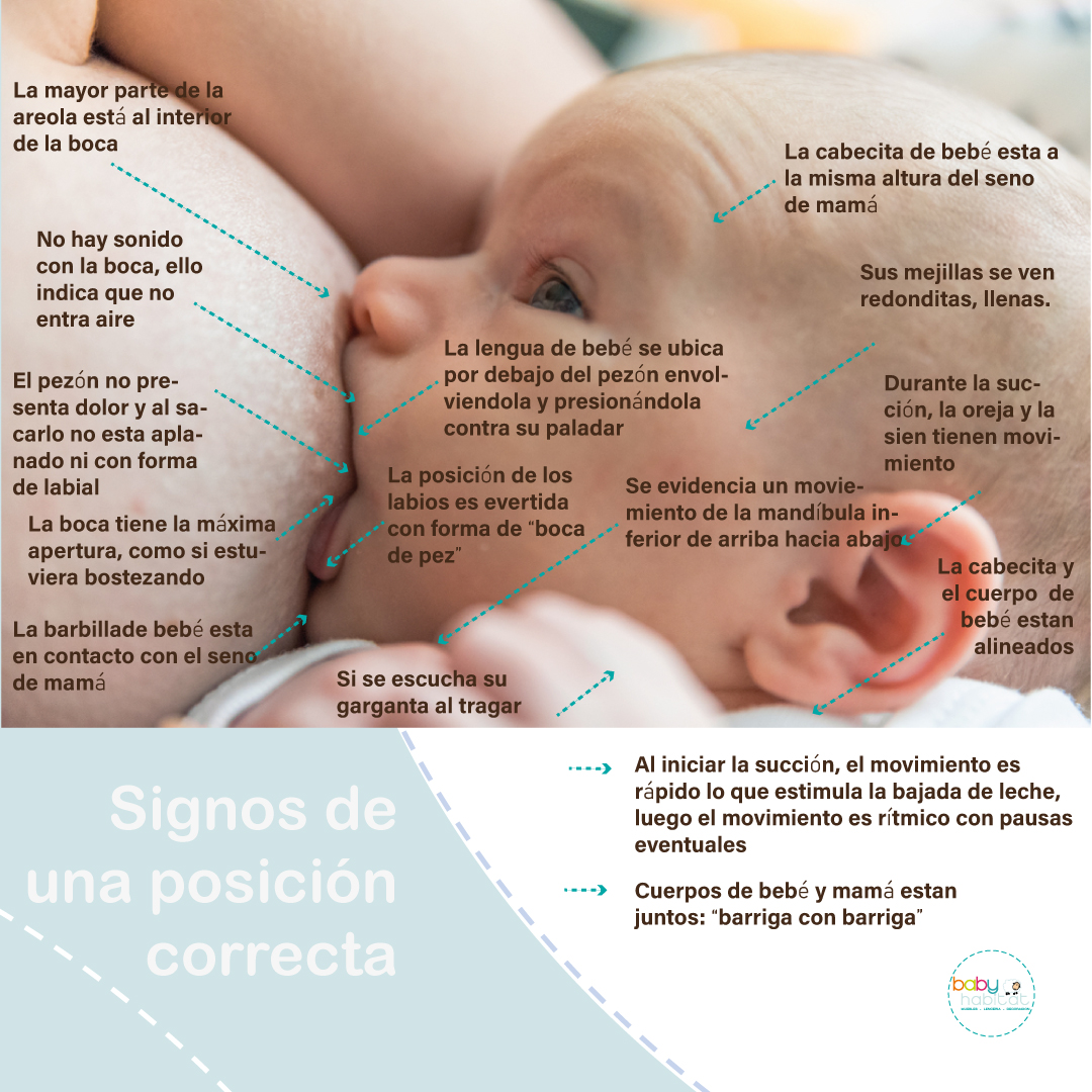 Tips para mantener una buena posición al amamantar